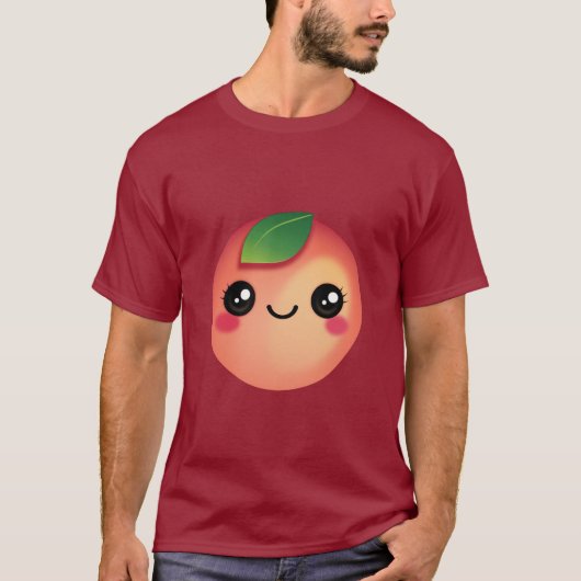 Kawaii Peach T-Shirt (Voorkant)