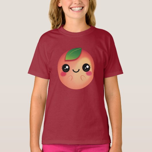 Kawaii Peach T-shirt (Voorkant)