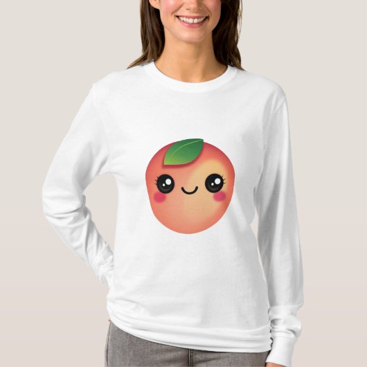 Kawaii Peach T-Shirt (Voorkant)