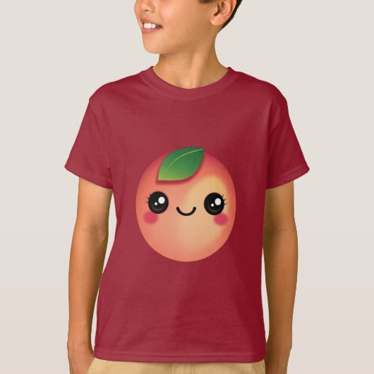 Kawaii Peach T-Shirt (Voorkant)