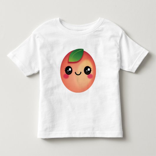 Kawaii Peach Toddler T-shirt (Voorkant)
