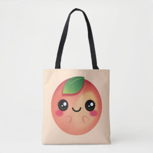 Kawaii Peach Tote Bag