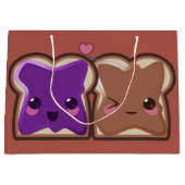 Kawaii Peanut Butter en Jelly Friends Large Cadeautasje (Voorkant)