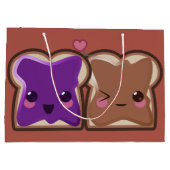 Kawaii Peanut Butter en Jelly Friends Large Cadeautasje (Achterkant)