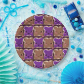 Kawaii Peanut Butter en Jelly Friends Papieren Bordje (Feest)