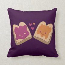 Kawaii Peanut Butter en Jelly Sierkussen