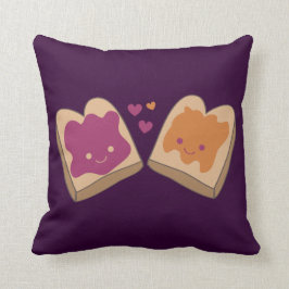 Kawaii Peanut Butter en Jelly Sierkussen