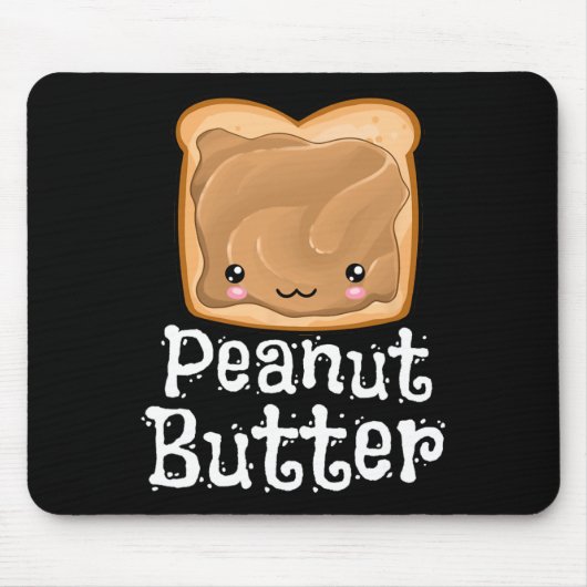 Kawaii Peanut Butter Jelly Pndj Halloween Matching Muismat (Voorkant)