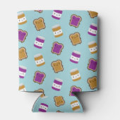 Kawaii Peanut Butter & Jelly Sandwich Couple Blikjeskoeler (Achterkant)