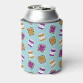 Kawaii Peanut Butter & Jelly Sandwich Couple Blikjeskoeler (Blikje Achterkant)