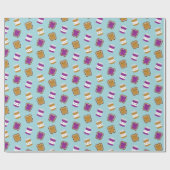 Kawaii Peanut Butter & Jelly Sandwich Couple Cadeaupapier (Vlak)