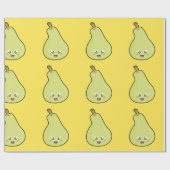 Kawaii Pear Cadeaupapier (Vlak)