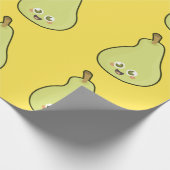 Kawaii Pear Cadeaupapier (Hoek)