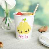 Kawaii Pear Couple Perfect Pair Funny Pun Papieren Bekers