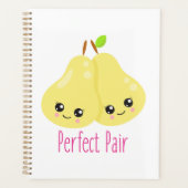 Kawaii Pear Couple Perfect Pair Funny Pun Planner (Voorkant)