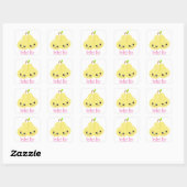Kawaii Pear Couple Perfect Pair Funny Pun Vierkante Sticker (Vel)