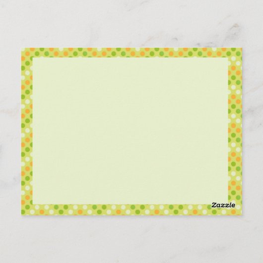 Kawaii Peas in een peul Briefkaart (Achterkant)