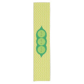 Kawaii Peas in een peul Korte Tafelloper (Voorkant)