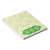 Kawaii Peas in een peul Notitieblok (Schuin)