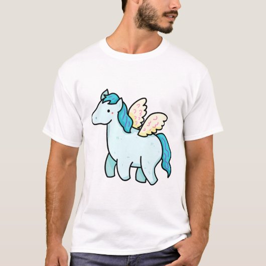 Kawaii Pegasus T-shirt (Voorkant)