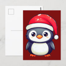 Kawaii Penguin Dragen van een Gezellige Kerstman H