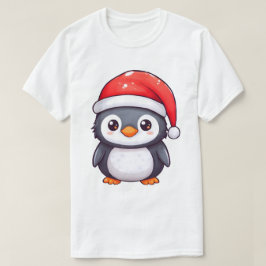Kawaii Penguin Dragen van een Gezellige Kerstman H T-shirt