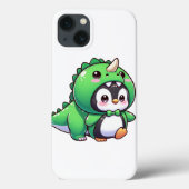 Kawaii Penguin in Dino Vermomming Case-Mate iPhone Case (Achterkant)