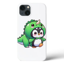 Kawaii Penguin in Dino Vermomming