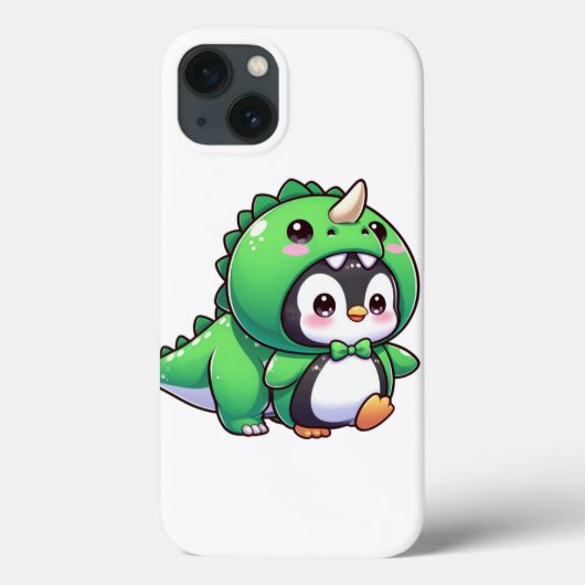 Kawaii Penguin in Dino Vermomming Case-Mate iPhone Case (Achterkant)