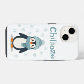 Kawaii Penguin Telefoonhoesje – Chillioze Schattig iPhone Hoesje (Achterkant horizontaal)