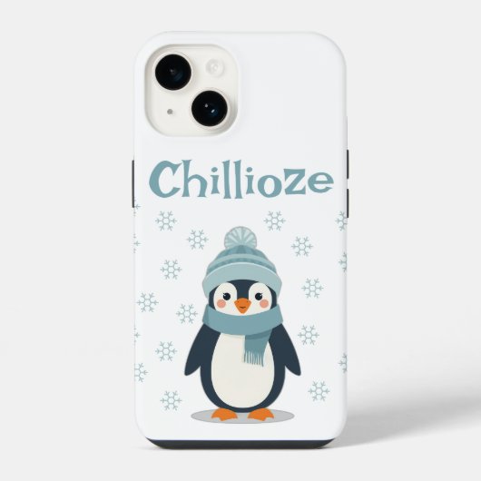 Kawaii Penguin Telefoonhoesje – Chillioze Schattig iPhone Hoesje (Achterkant)