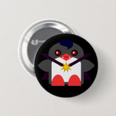 Kawaii Penguin Vampire Ronde Button 5,7 Cm (Voorkant /achterkant)