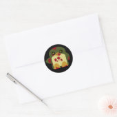 Kawaii Penguin Zombie Gruhij Horror Ronde Sticker (Envelop)