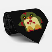 Kawaii Penguin Zombie Gruhij Horror Stropdas (Opgerold)