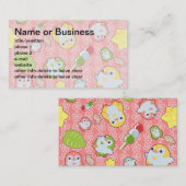 Kawaii Penguins en Wagashi Visitekaartje (Voorkant / Achterkant)