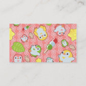 Kawaii Penguins en Wagashi Visitekaartje (Achterkant)