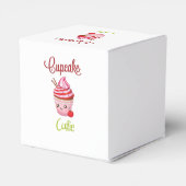 Kawaii Peppermint Surprise Cupcakes Bedankdoosjes (Achterkant)