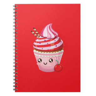 Kawaii Peppermint Surprise Cupcakes Sierkussen Notitieboek