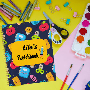 Kawaii Persoonlijk Sketsboek voor Kinderen Notitieboek