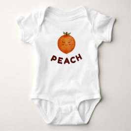 Kawaii Perzik Baby Body | Mooie Fruit Karakter Romper