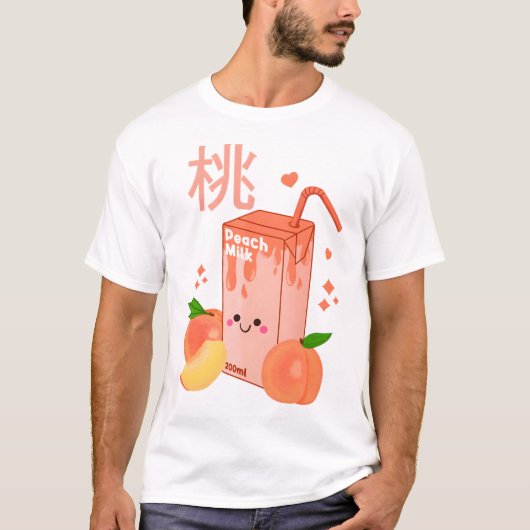 kawaii perzikmelk t-shirt (Voorkant)