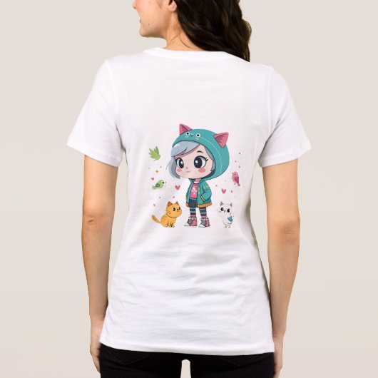 Kawaii Pet Harmony Tri-Blend Shirt (Achterkant)