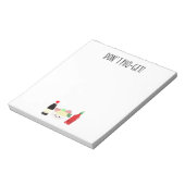 Kawaii Pho Don't Pho-Get Punny Noodles Notitieblok (Linkerzijde)