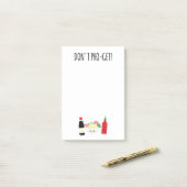 Kawaii Pho Don't Pho-Get Vergeet Punny Noedels Post-it® Notes (Op bureau)