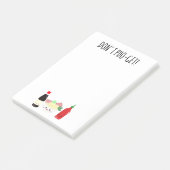Kawaii Pho Don't Pho-Get Vergeet Punny Noedels Post-it® Notes (Schuin)