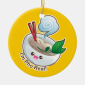 Kawaii Pho Real Keramisch Ornament (Voorkant)
