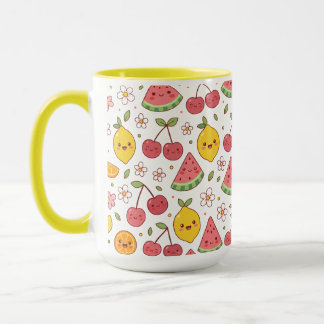 Kawaii Picknick & Fruit Vrienden Mok