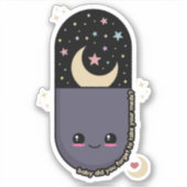 Kawaii Pill Meds Sticker (Voorkant)