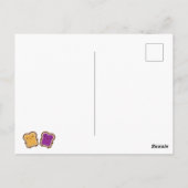 Kawaii Pindakaas & Jam Sandwich Koppel Briefkaart (Achterkant)