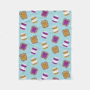 Kawaii Pindakaas & Jam Sandwich Koppel Fleece Deken